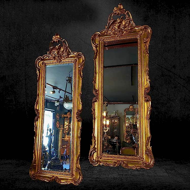 Fransız Dişi/Erkek Bronz Ayna